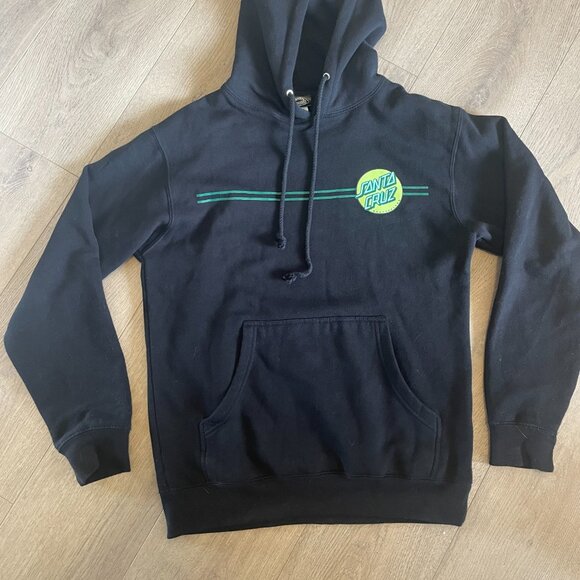 Santa Cruz Classic Dot Black Hoodie Mens Size S - Picture 4 of 5